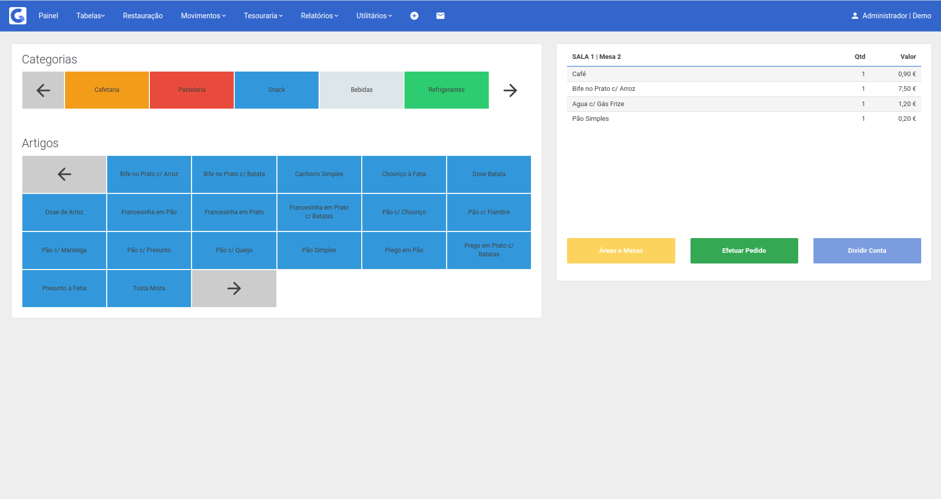 POS TOUTCH Restauração